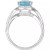 Blue Topaz (2-5/8 ct. t.w.) & Diamond (1/4 ct. t.w.) Statement Ring in 14k White Gold