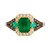 Couture® New Emerald (1 ct. t.w.), Costa Smeralda Emeralds (1/5 ct. t.w.) & Diamond (3/8 ct. t.w.) Ring in Platinum & 14k Gold