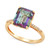 Mystic Topaz (4 ct. t.w.) & Diamond (1/20 ct. t.w.) Ring in 14k Gold
