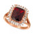 Pomegranate Garnet™ (3-1/3 ct. t.w.) & Diamond (1/3 c.t. t.w.) Ring in 14k Rose Gold (Also available in Chocolate® Quartz & Cinnamon Citrine®.)