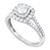 Diamond Double Halo Ring (1 ct. t.w.) in 14k White Gold