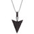 Men's Black Diamond Arrow 22" Pendant Necklace (1/2 ct. t.w.) in Sterling Silver