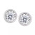 Diamond Bezel Stud Earrings (1/2 ct. t.w.) in 14k White, Rose or Yellow Gold