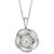 Diamond Knot Pendant Necklace in 14k White Gold (1 ct. t.w.), Created for Macy's