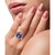 EFFY® Amethyst (1-5/8 ct. t.w.) & Rhodolite (3-5/8 ct. t.w.) Cluster Ring in Sterling Silver