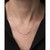 Diamond Curved Bar Statement Necklace (1/4 ct. t.w.) in 14k Gold, 15" + 2" extender, Created for Macy's