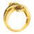 Chocolate Diamond (1/4 ct. t.w.) & Nude Diamond (1/4 ct. t.w.) Open Swirl Statement Ring in 14k Yellow Gold