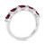 Passion Ruby (1-1/20 ct. t.w.) & Nude Diamond (1/5 ct .t.w.) Band in 14k White Gold