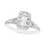 Diamond Emerald-Shaped Halo Engagement Ring (1 ct. t.w.) in 14k White Gold