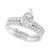EFFY® Diamond Pear-Shaped Cluster Bridal Set (1-1/20 ct. t.w.) in 14k White Gold