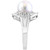 EFFY® Cultured Freshwater Pearl (11mm) & Diamond (1 ct. t.w.) Halo Ring in 14k White Gold