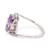 Pink Amethyst (3 ct. t.w.) & White Topaz Accent Swirl Statement Ring in Sterling Silver