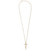 Men's Diamond Crucifix 22" Pendant Necklace (1/4 ct. t.w.) in 14k Gold-Plated Sterling Silver