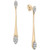 Diamond Elongated Drop Earrings (1/2 ct. t.w.) in 14k Gold, Created for Macy's