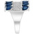 EFFY® Sapphire (2-1/4 ct. t.w.) & Diamond (1/3 ct. t.w.) Statement Ring in 14k White Gold