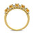 Citrine (1-1/6 ct. t.w.) and Diamond (1/6 ct. t.w.) Semi Eternity Ring in 14k Yellow Gold