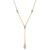 Diamond Cluster Elongated Lariat Necklace (1/2 ct. t.w.) in 14k Gold, 16" + 2" extender, Created for Macy's