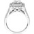 Diamond Princess Halo Cluster Ring (2 ct. t.w.) in 14k White Gold