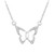 Diamond Butterfly 17" Pendant Necklace (1/20 ct. t.w.) in 14k White Gold, Created for Macy's