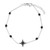 Black Spinel Star Chain Bracelet (5/8 ct. t.w.) in Sterling Silver