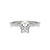 Moissanite Oval Hidden Halo Ring (1-3/4 Ct. t.w. Diamond Equivalent) in 14K White Gold