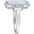 Blue Topaz (3-3/4 ct. t.w.) & White Topaz (1/2 ct. t.w.) Statement Ring in Sterling Silver