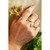Diamond Pavé Leaf Open Cuff Double Ring (1/2 ct. t.w.) in 10k White or Yellow Gold, Created for Macy's