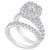 Diamond Halo Bridal Set (2-3/4 ct. t.w.) in 14k White Gold