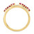 Ruby (3/4 ct. t.w.) & Diamond (1/4 ct. t.w.) Double Band Ring in 14k Gold
