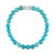 Reconstituted Turquoise Beaded Stretch Bracelet in Sterling Silver, Created for Macy's