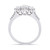Oval-Cut Certified Diamond (1 ct. t.w.) 3-Stone Engagement Ring in 14k White Gold