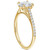 Diamond Cathedral Solitaire Oval-Cut Pavé Engagement Ring (5/8 ct. t.w.) in 14k Gold
