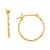 Twist Hoop Earrings in 10k Gold, 5/8"