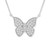 Diamond Butterfly 20" Pendant Necklace (1/2 ct. t.w.) in 14k White Gold, Created for Macy's