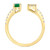 EFFY® Emerald (3/8 ct. t.w.) & Diamond (1/3 ct. t.w.) Cuff Ring in 14k Gold