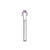 Amethyst (1/20 ct.t.w) and Rose De France (1/20 ct.t.w) Open Ring in Sterling Silver