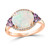 Multi-Gemstone (2 ct. t.w.) & Diamond (1/10 ct. t.w.) Ring in 14k Rose Gold