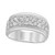 Men's Diamond Double Row Ring (2 ct. t.w.) in 10k White Gold