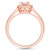 Morganite (3/4 ct. t.w.) and Diamond (1/5 ct. t.w.) Halo Ring in 14K Rose Gold