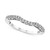 Diamond Curved Band (1/5 ct. t.w) in 14k White Gold