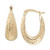 Graduated Textured Chunky Oval Hoop Earrings in 14k Gold, Created for Macy's