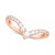Art Carved Diamond Rose-Cut Chevron Band (3/8 ct. t.w.) in 14k White, Yellow or Rose Gold