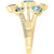 Multi-Gemstone (2 ct. t.w.) & Diamond (1/10 ct. t.w.) Ring in 14k Gold