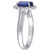 Tanzanite (1-4/5 ct. t.w.) & Diamond (1/6 ct. t.w.) Statement Ring in 14k White Gold