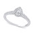 Diamond Teardrop Halo Engagement Ring (1/4 ct. t.w.) in 14k White, Yellow or Rose Gold