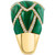 EFFY® Malachite & Diamond (1/3 ct. t.w.) Statement Ring in 14k Gold