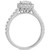 Diamond Princess Cut Halo Bridal Set (1-1/2 ct. t.w.) in 14k White Gold