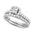 Diamond Princess Cut Halo Bridal Set (1-1/2 ct. t.w.) in 14k White Gold