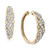 Diamond Swirl Small Hoop Earrings (1 ct. t.w.) in 10k Gold, Created for Macy's