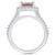 Morganite (2-1/2 ct. t.w.) and Diamond (3/4 ct. t.w.) Halo Ring in 14K White Gold